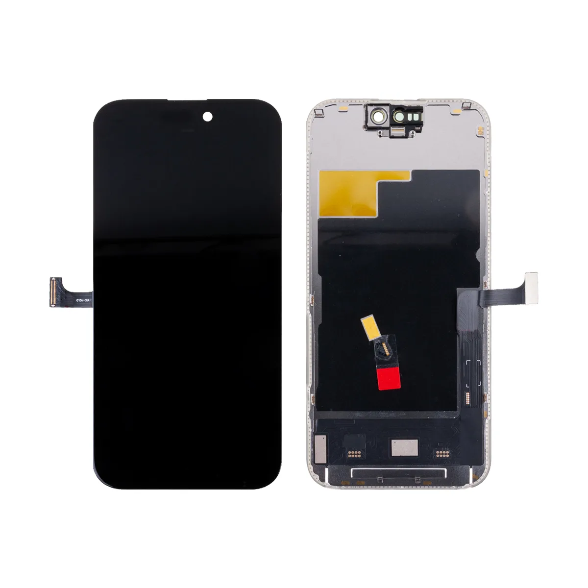 Дисплей для iPhone 15 Pro (A3102) в сборе с тачскрином Черный - (Soft OLED, Full HD, 120 Гц) (площад