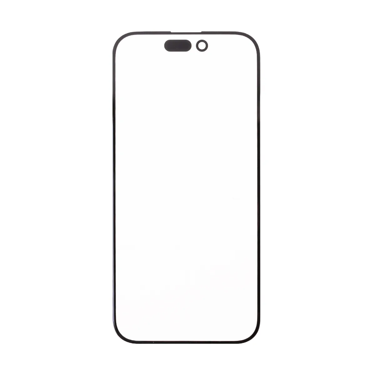 Стекло для переклейки iPhone 15 Pro Max (A3106) с OCA пленкой Черный - OR (Feaglet)