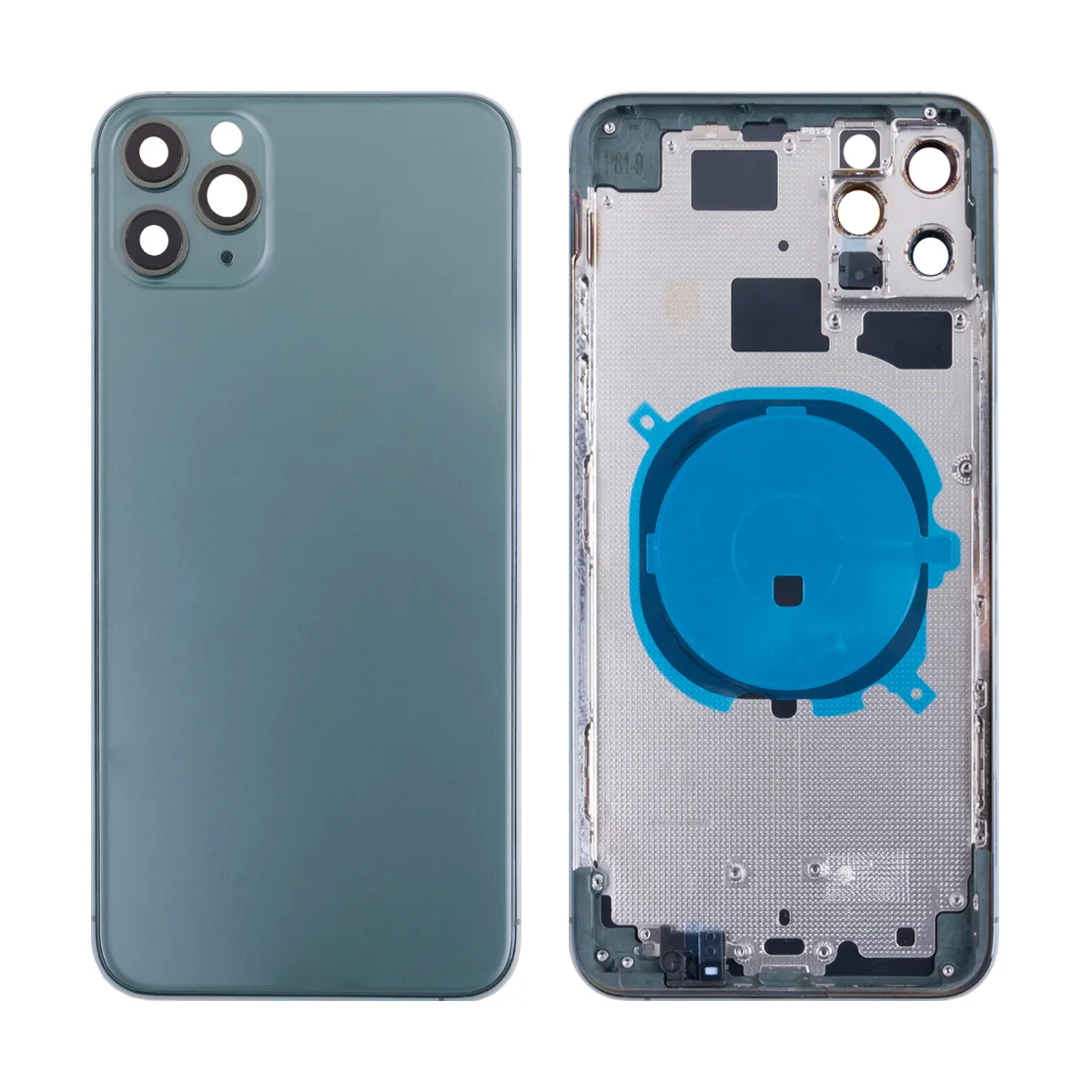 Корпус для iPhone 11 Pro Max (A2218) (1 Sim) Темно-зеленый - Премиум