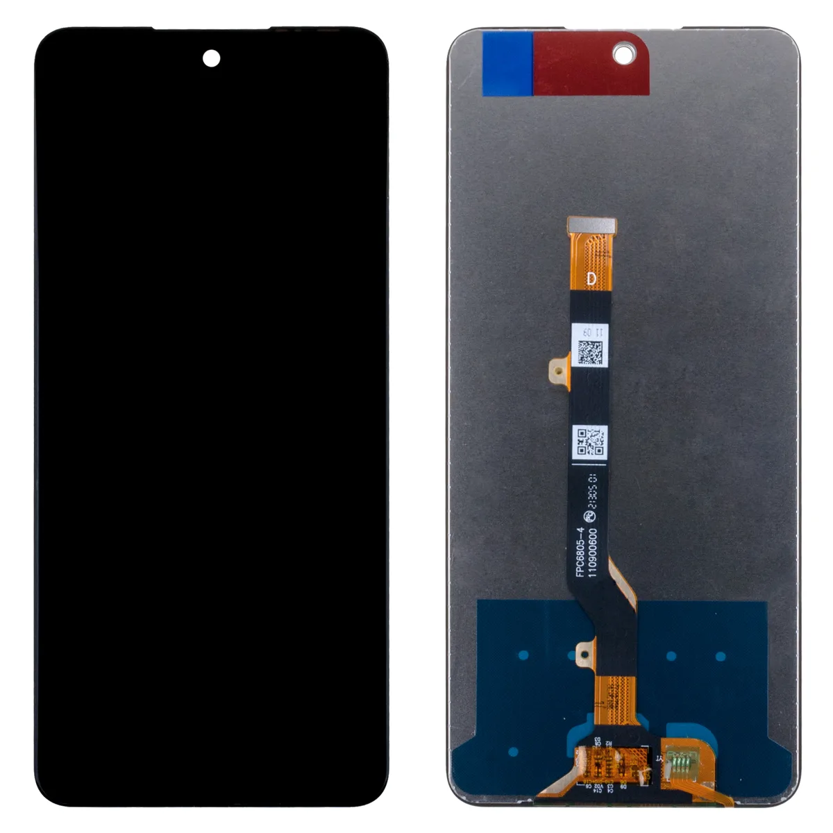 Дисплей для Infinix Hot 11S (X6812B) в сборе с тачскрином Черный - Оптима