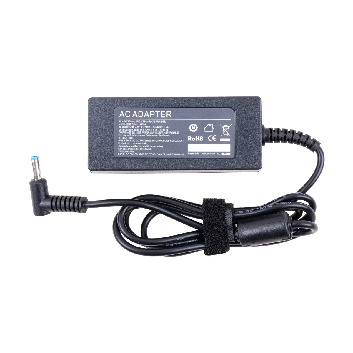 Блок питания (сетевой адаптер) для ноутбука HP/Dell 19,5V, 2,31A, 45W (4,5?3,0 с иглой) - Стандарт