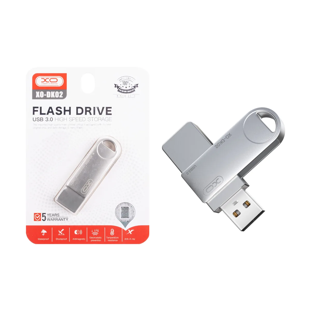 USB-флеш (USB 3.0) 16GB XO DK02 Серебро
