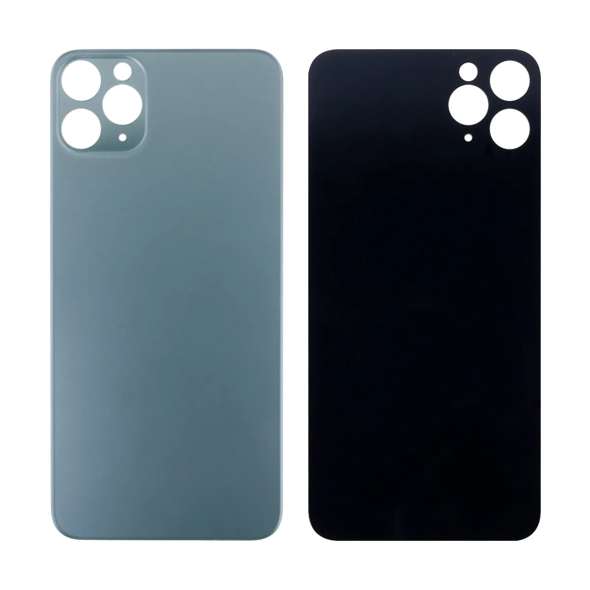Задняя крышка для iPhone 11 Pro Max (A2218) Темно-зеленый (стекло, монолит, широкий вырез под камеру