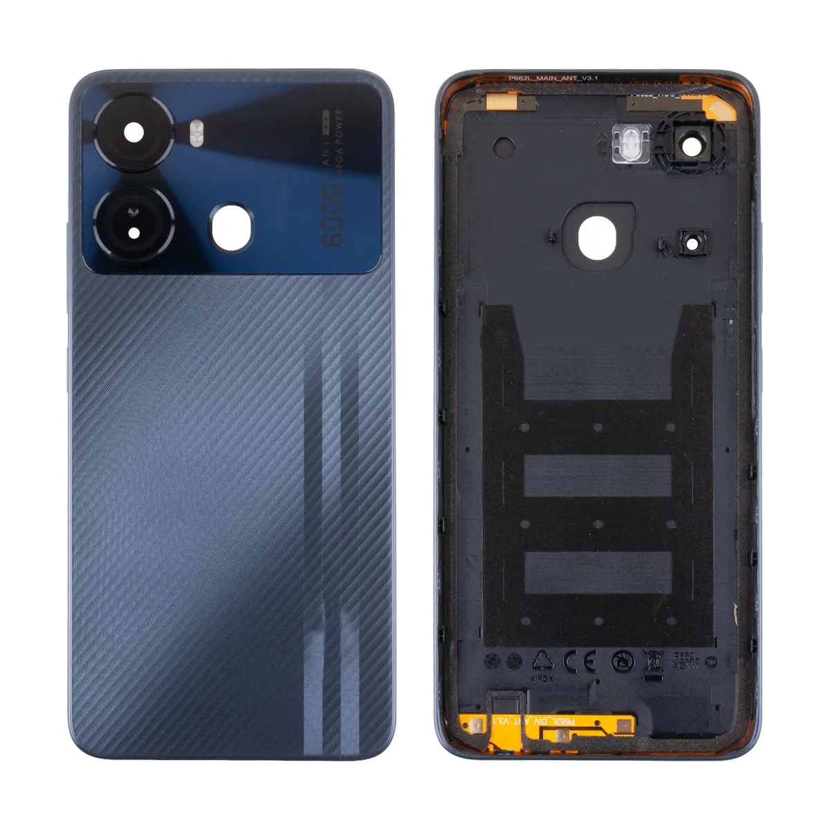 Задняя крышка для Itel P40 (P662LN) Черный - Премиум