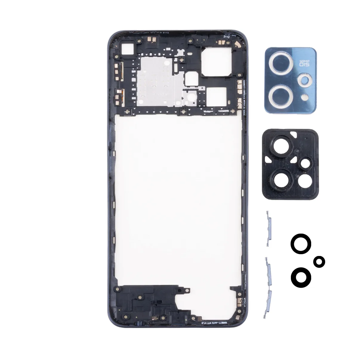 Средняя часть для Realme 9 Pro+ (RMX3393/RMX3392) Черный