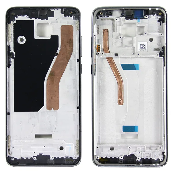 Рамка дисплея для Xiaomi Redmi Note 8 Pro (M1906G7T) Черный (возможен дефект ЛКП)