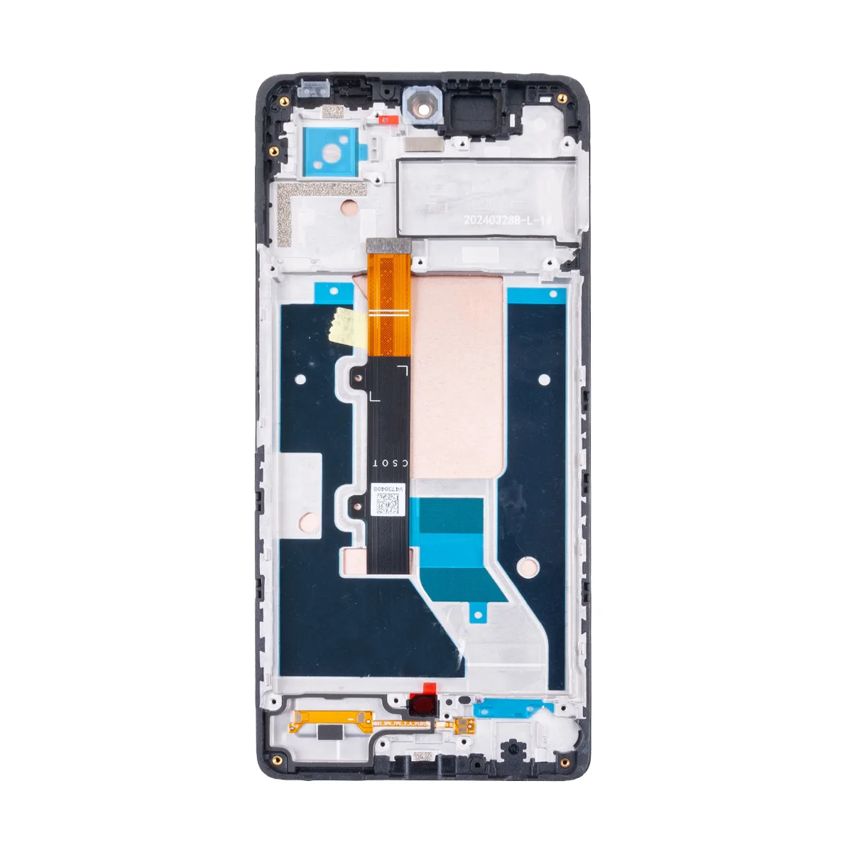 Дисплей для Tecno Pova 6 4G (LI7) модуль с рамкой Черный - OR