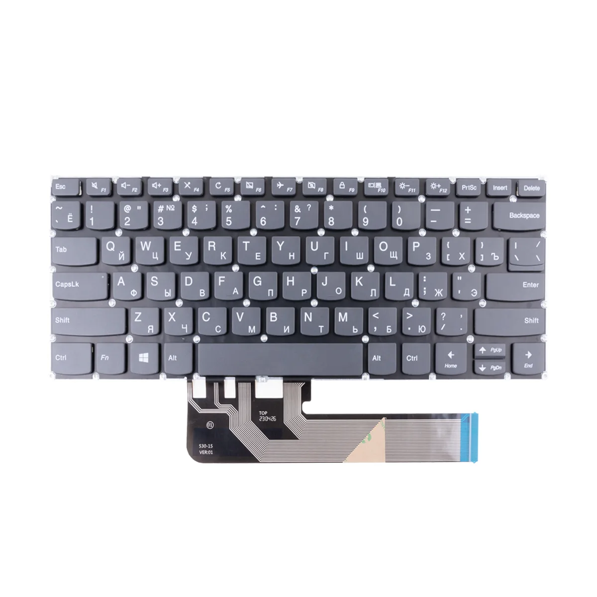 Клавиатура для ноутбука Lenovo Yoga 530-14IKB/530-14IKB/730-13IKB/730-13IWL/730-15IKB/730-15IWL Черн