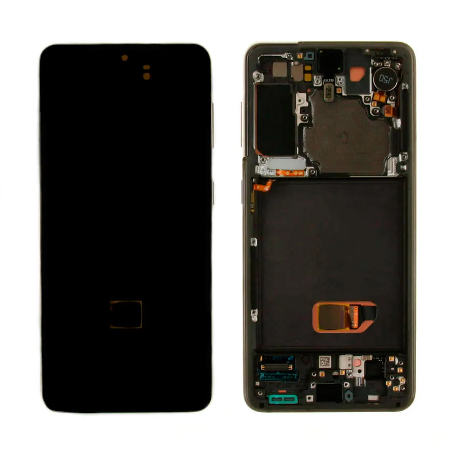 Дисплей для Samsung Galaxy S21 (G991B) модуль с рамкой Серый - OR (SP)