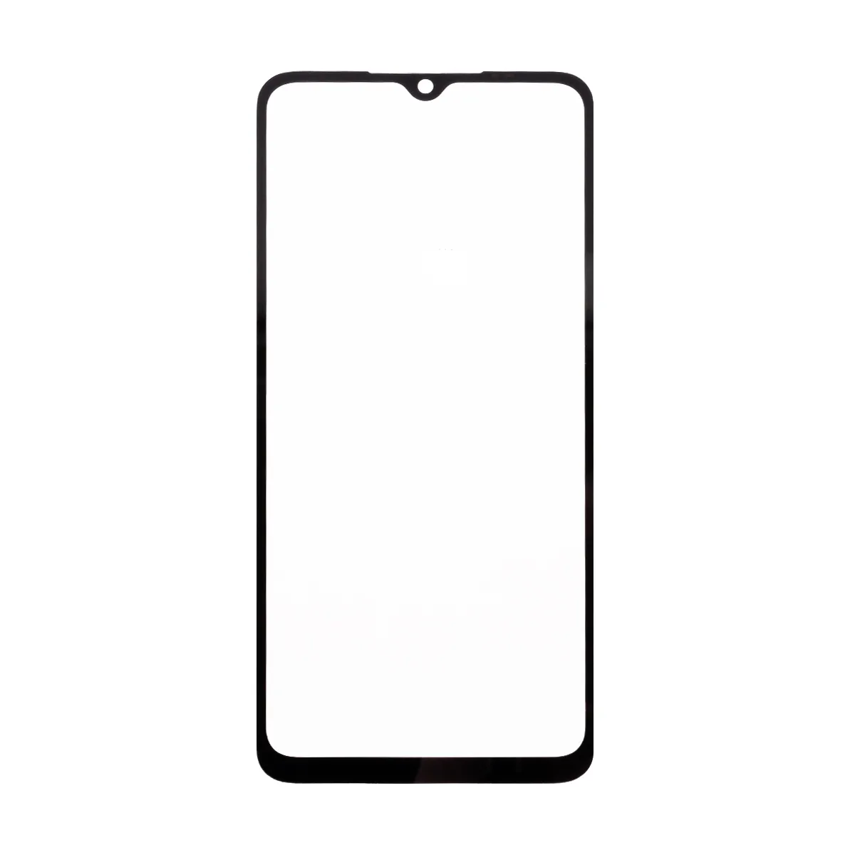 Стекло для переклейки Xiaomi Redmi 10C/Poco C40 (220333QNY/220333QPG) с OCA пленкой Черный - (Feagle