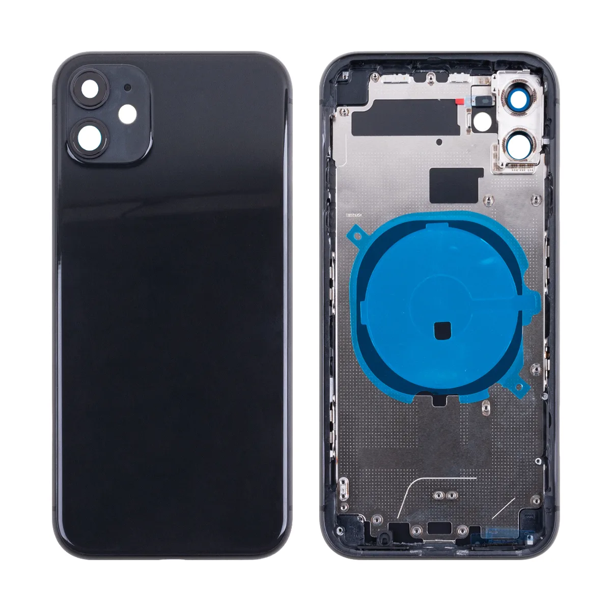 Корпус для iPhone 11 (A2221) (1 Sim) Черный - Премиум