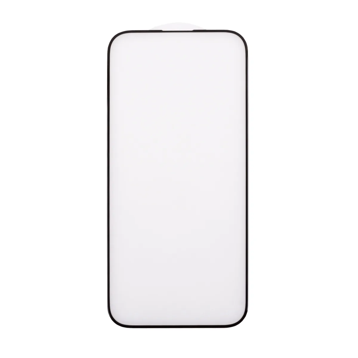 Защитное стекло "Матовое" для iPhone 15 Черный (Закалённое, полное покрытие)
