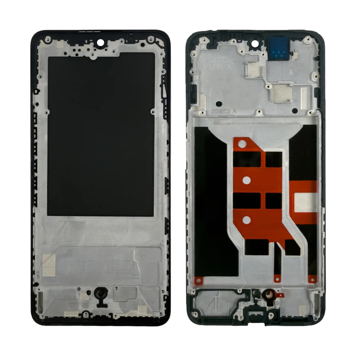 Рамка дисплея для OPPO Reno 12 F 4G (CPH2687) Черный (возможен дефект ЛКП)
