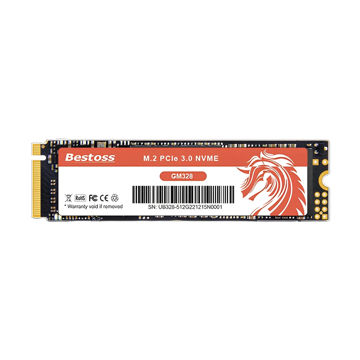 Внутренний SSD накопитель Bestoss GM328 256GB (PCI-E 3.0, M.2 2280 NVMe, NAND 3D TLC)