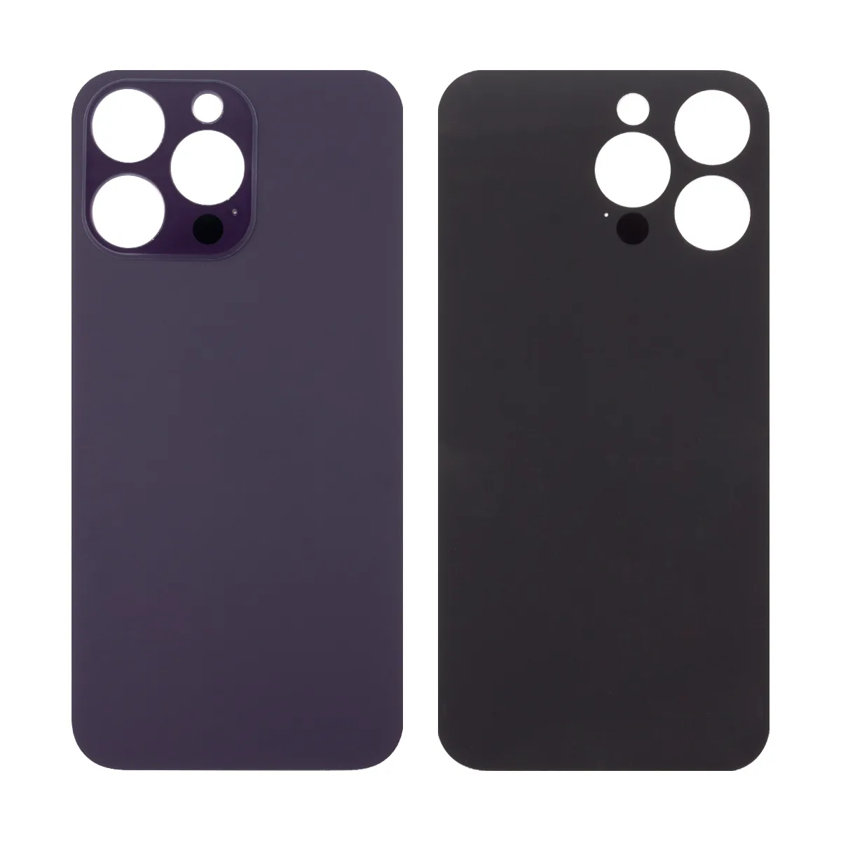 Задняя крышка для iPhone 14 Pro Max (A2895) Темно-фиолетовый (стекло, широкий вырез под камеру, лого
