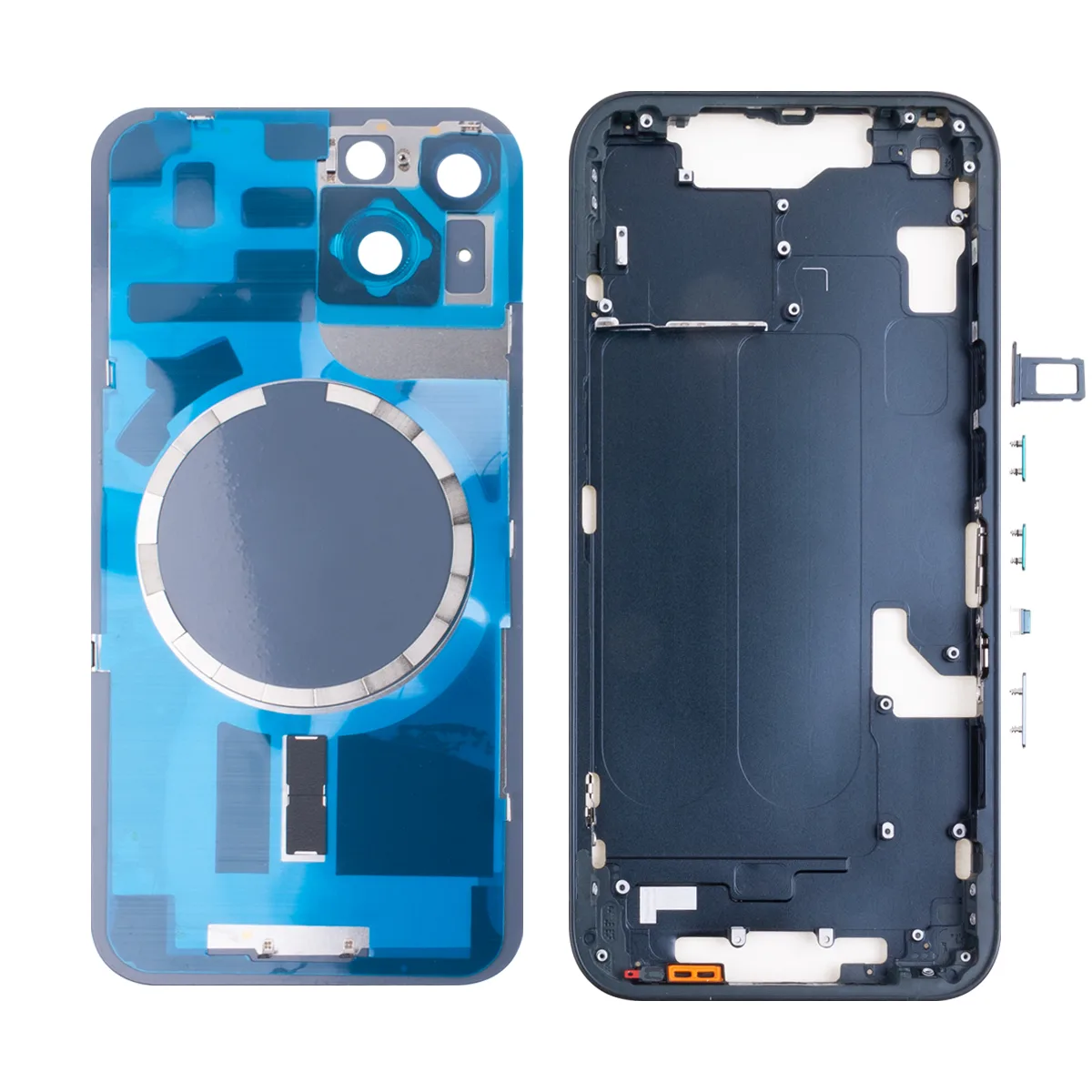 Корпус для iPhone 14 (A2883) (1 Sim) Черный - Премиум