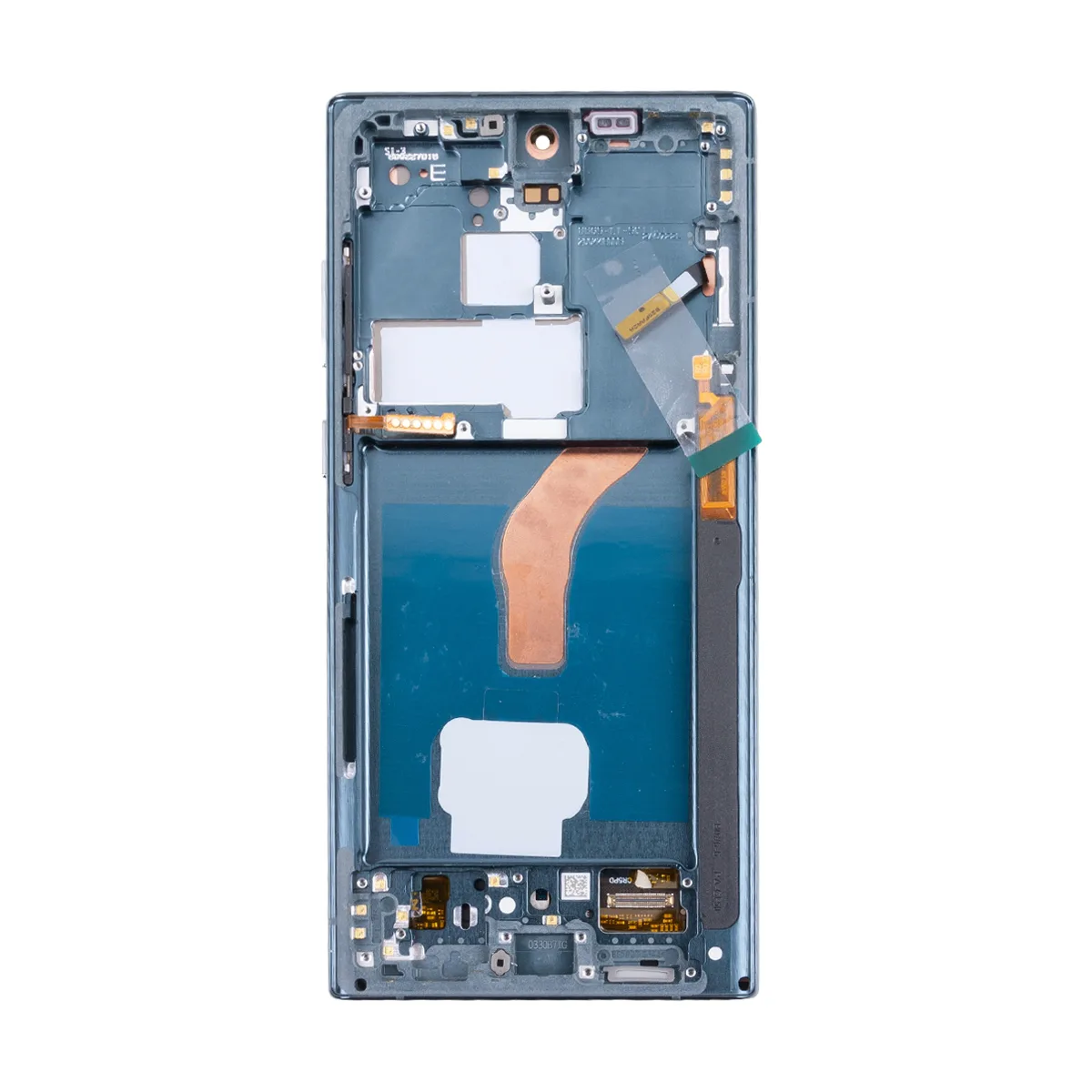 Дисплей для Samsung Galaxy S22 Ultra (S908B/S9080) модуль с рамкой Зеленый - (OLED)