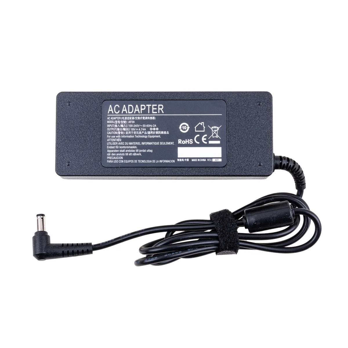 Блок питания (сетевой адаптер) для ноутбука HP 19V, 4,74A, 90W (7,4?5,0 с иглой) - Стандарт