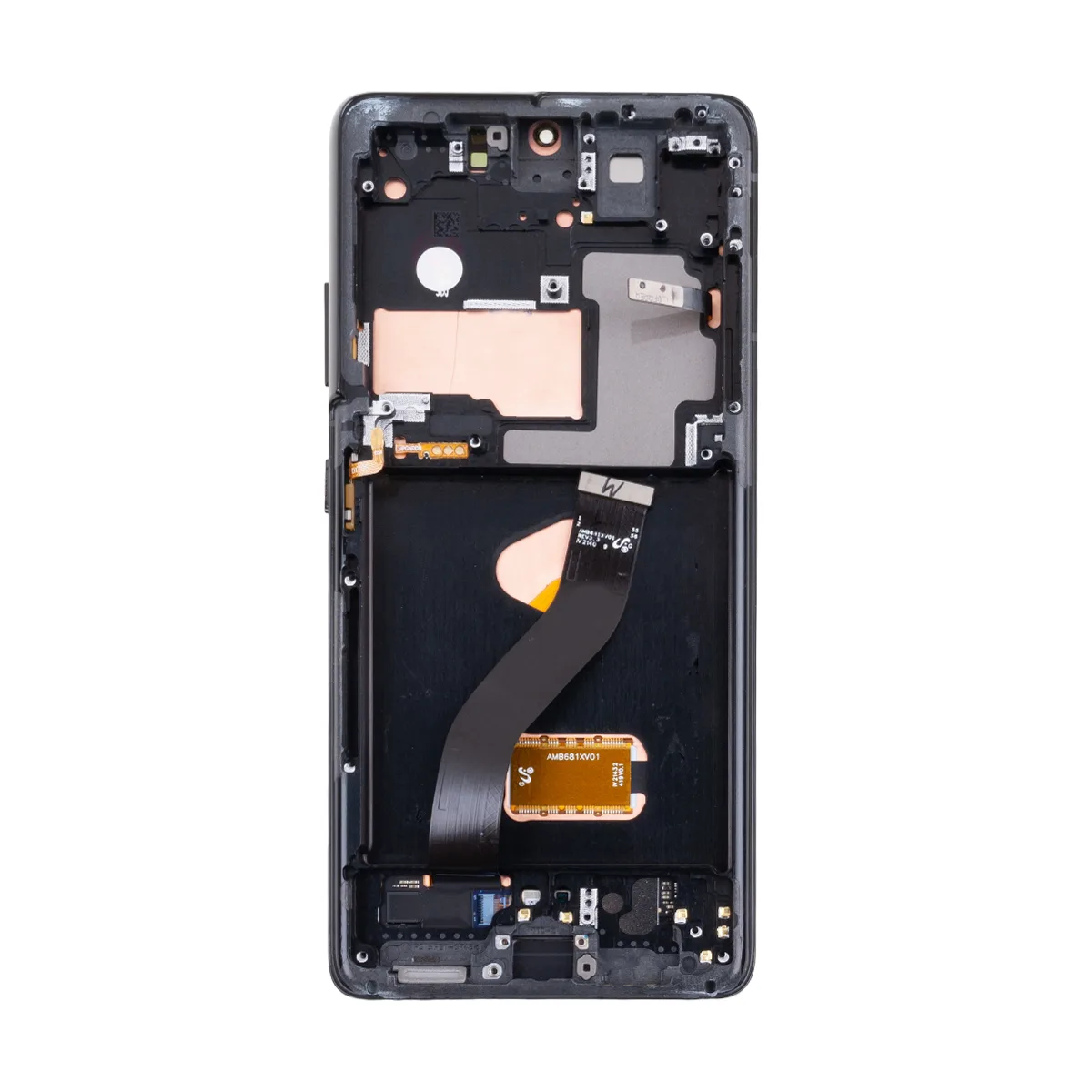 Дисплей для Samsung Galaxy S21 Ultra (G998B) модуль с рамкой Черный - OR Ref. (SP)