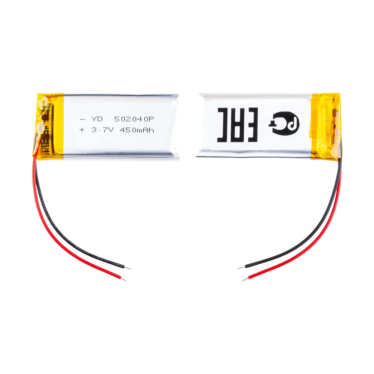 Аккумулятор универсальный 502040p 3,7v Li-Pol 450 mAh (5*20*40 mm)
