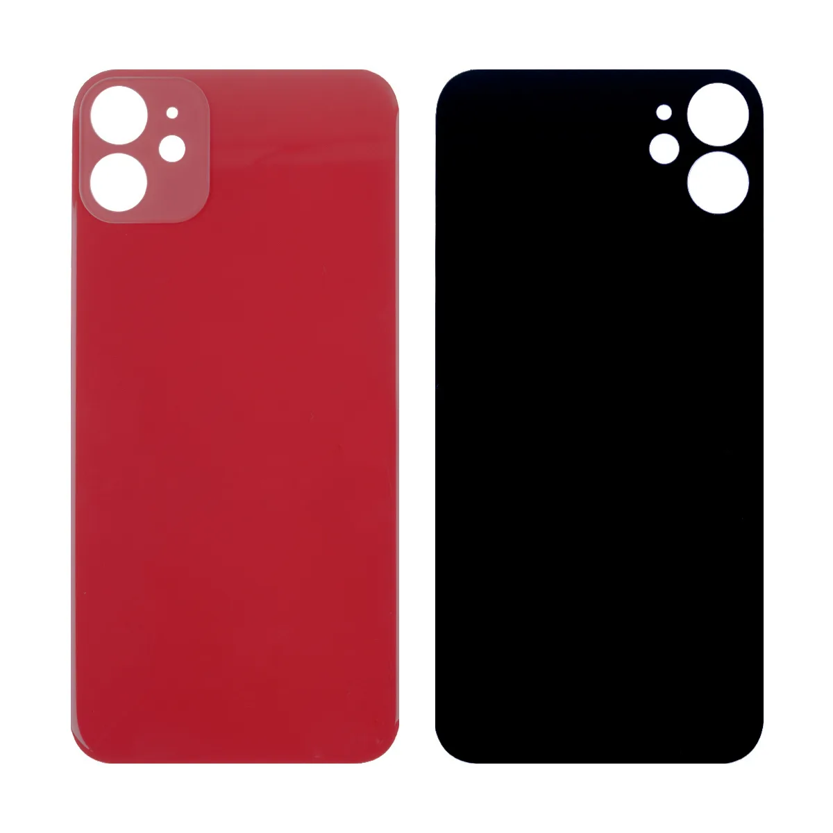 Задняя крышка для iPhone 11 (A2221) Красный (стекло, широкий вырез под камеру, логотип)