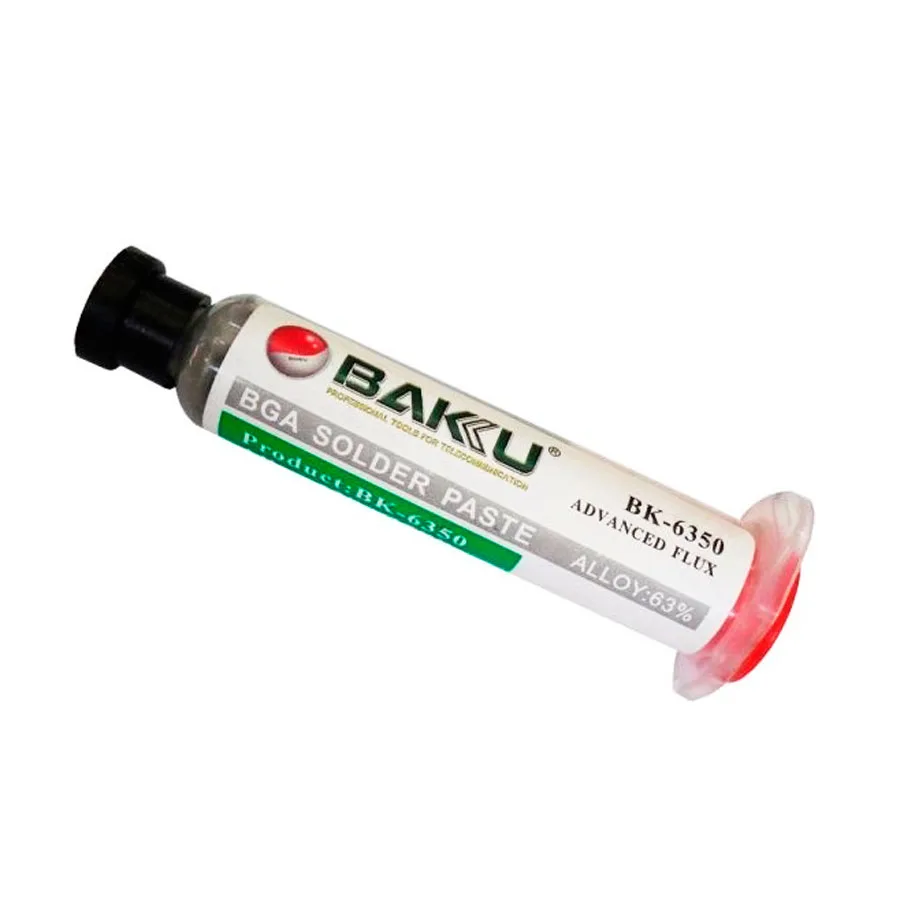 Паста паяльная BAKU BK-6350 (50 г, среднетемпературная 183°C)