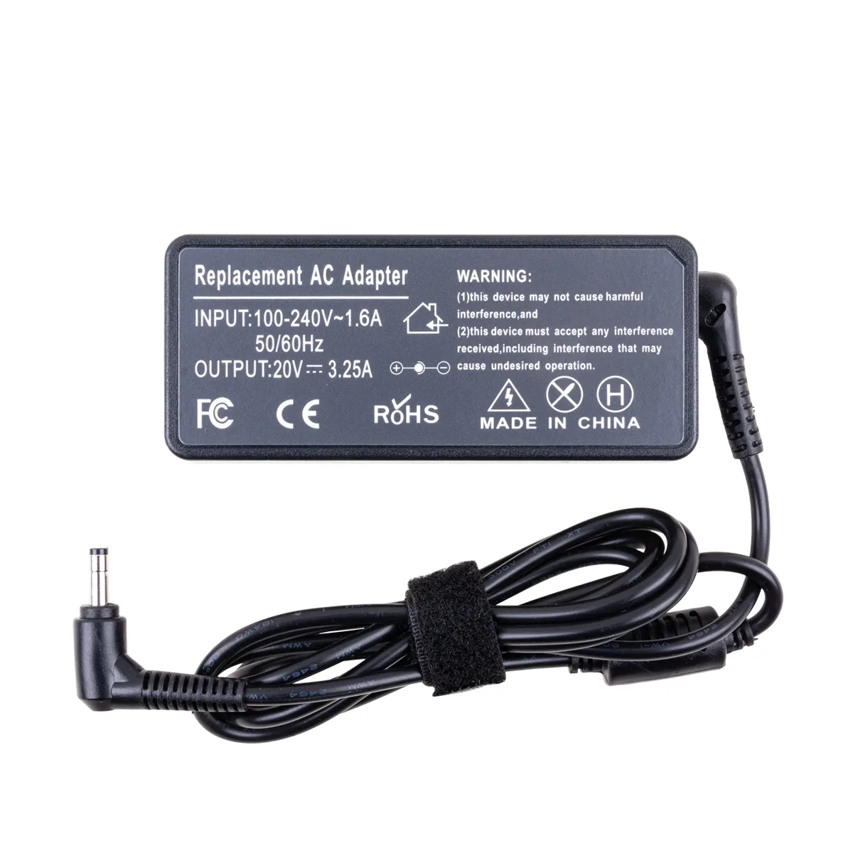 Блок питания (сетевой адаптер) для ноутбука Lenovo 20V, 3,25A, 65W (4,0?1,7) - Стандарт