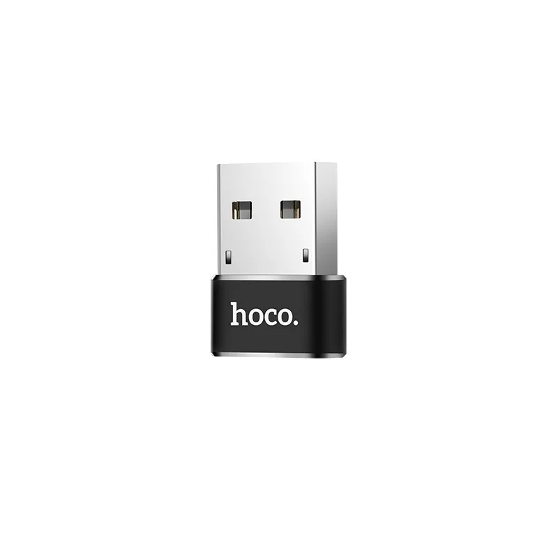 Адаптер USB - Type-C Hoco UA6 Черный