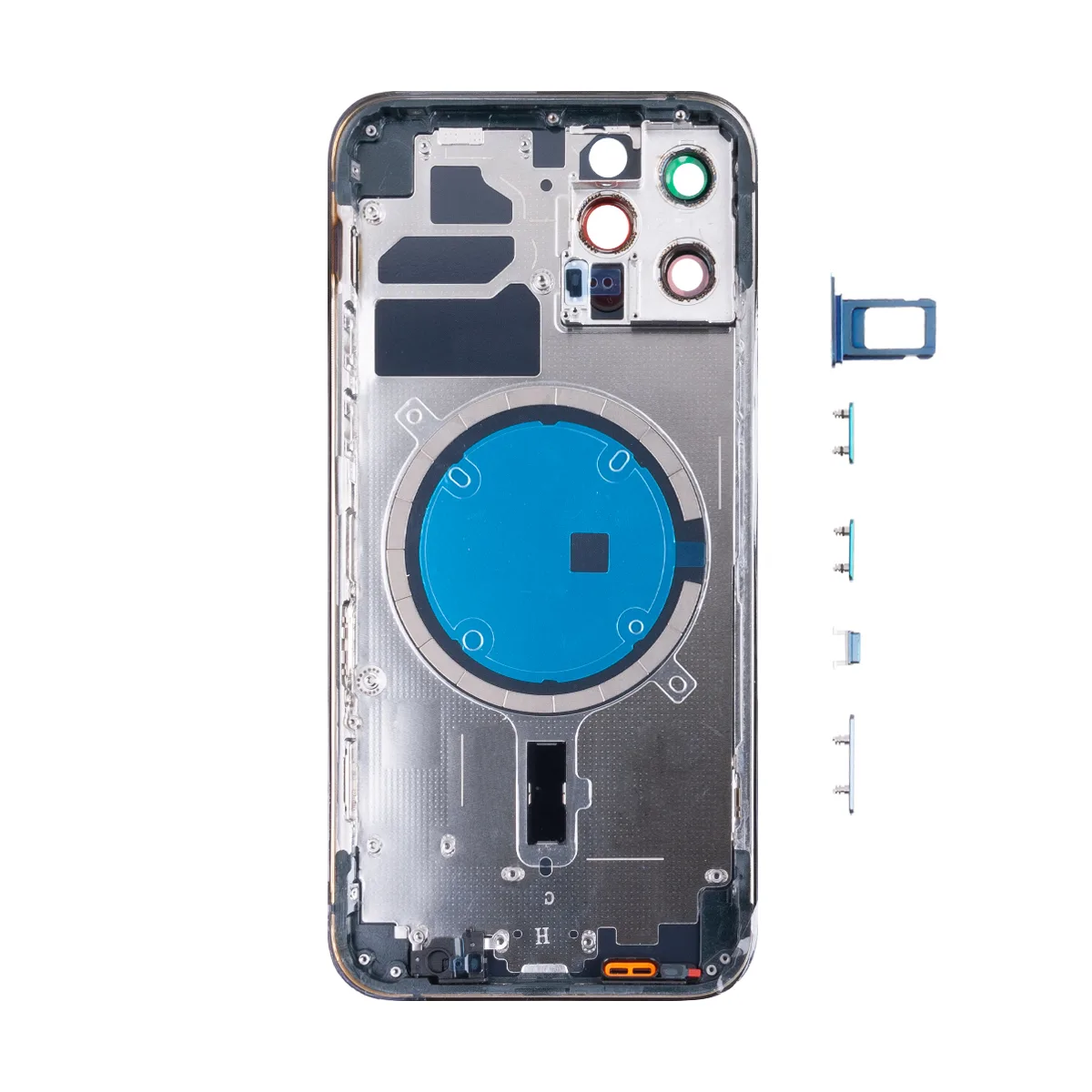 Корпус для iPhone 12 Pro (A2407) (1 Sim) Синий - Премиум