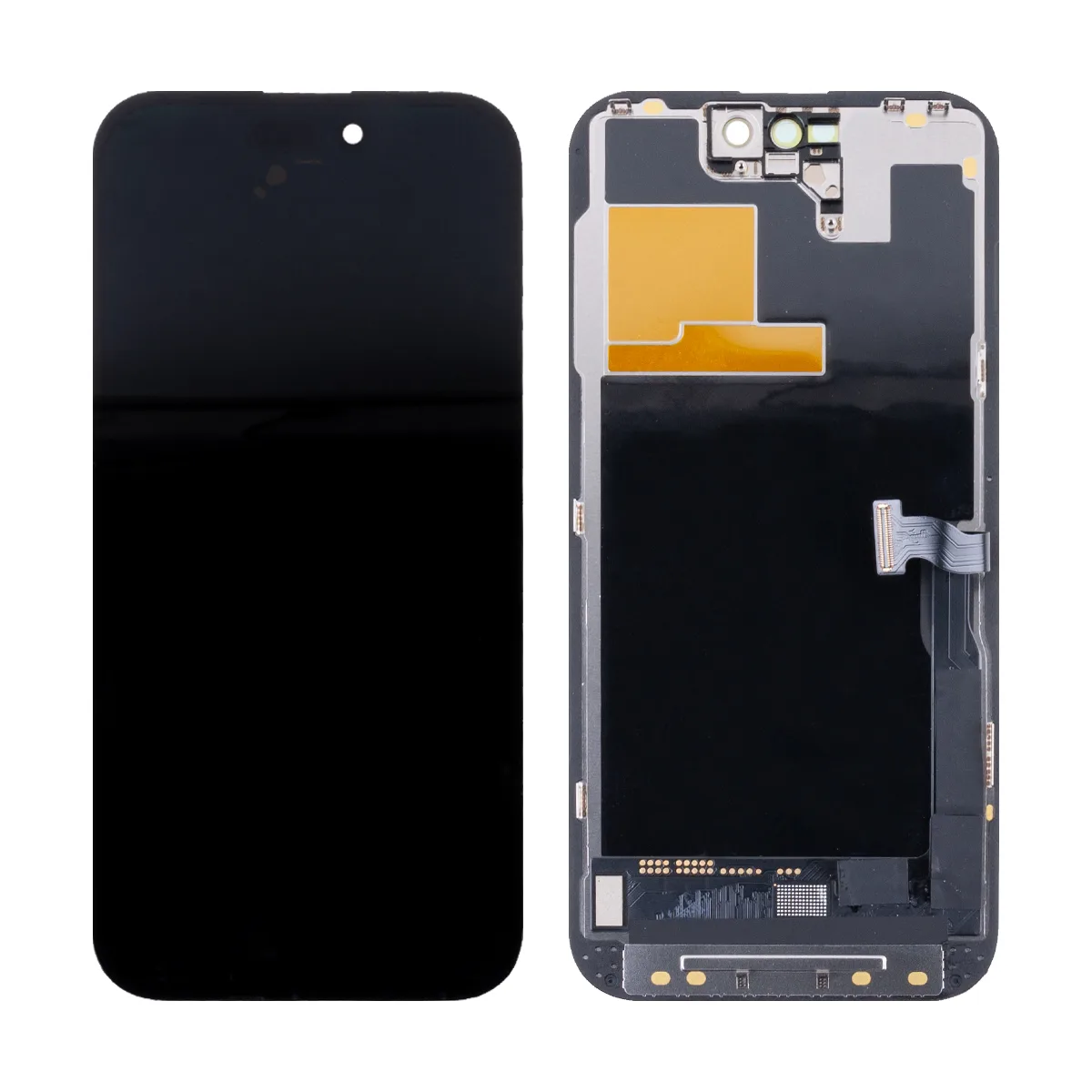 Дисплей для iPhone 14 Pro (A2891) в сборе с тачскрином Черный - (Hard OLED, Full HD) (площадка под I