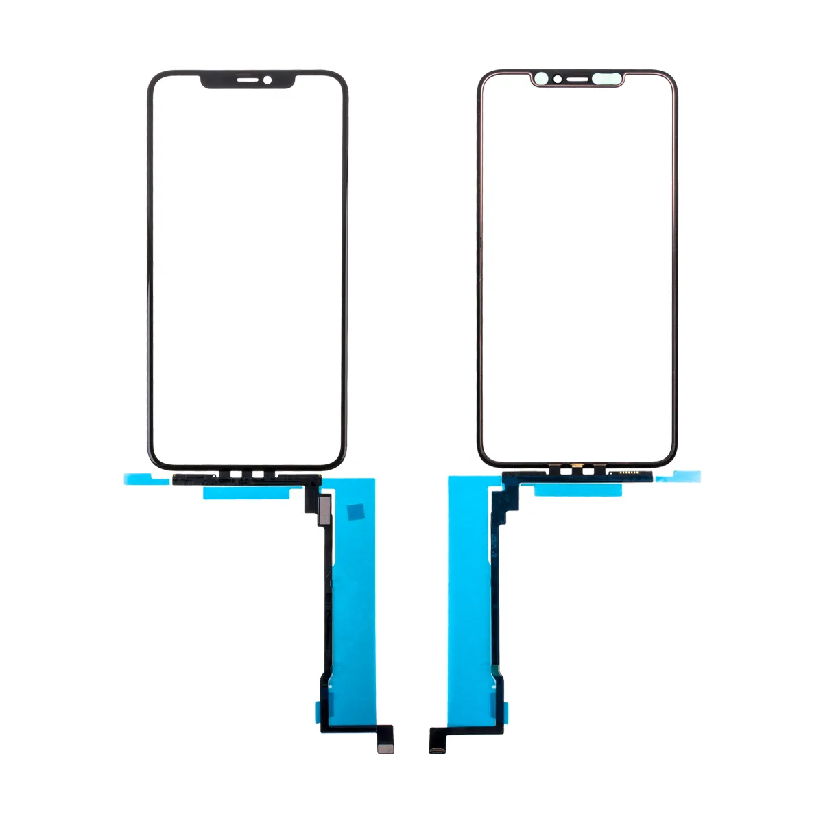 Стекло для переклейки iPhone 11 Pro Max (A2218) с OCA пленкой + тачскрин Черный