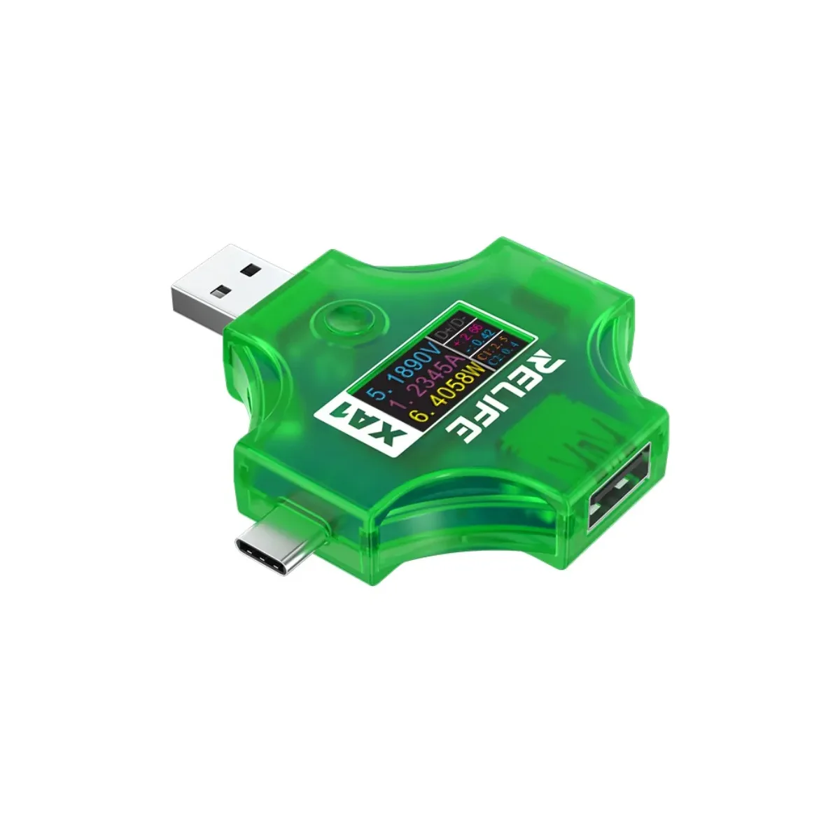 Тестер зарядного устройства Relife XA1 (многофункциональный 12 в 1, USB - USB/Type-C/Micro)