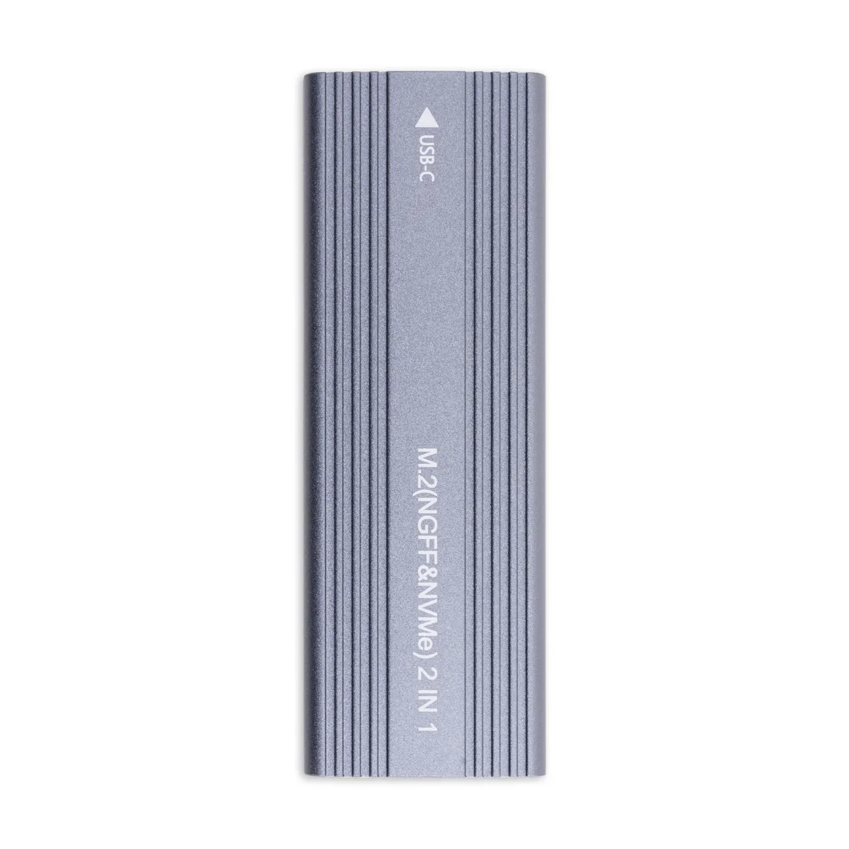 Внешний корпус для жесткого диска M.2 NGFF/NVME (Type-C, USB C/3.1 алюминий) Серый