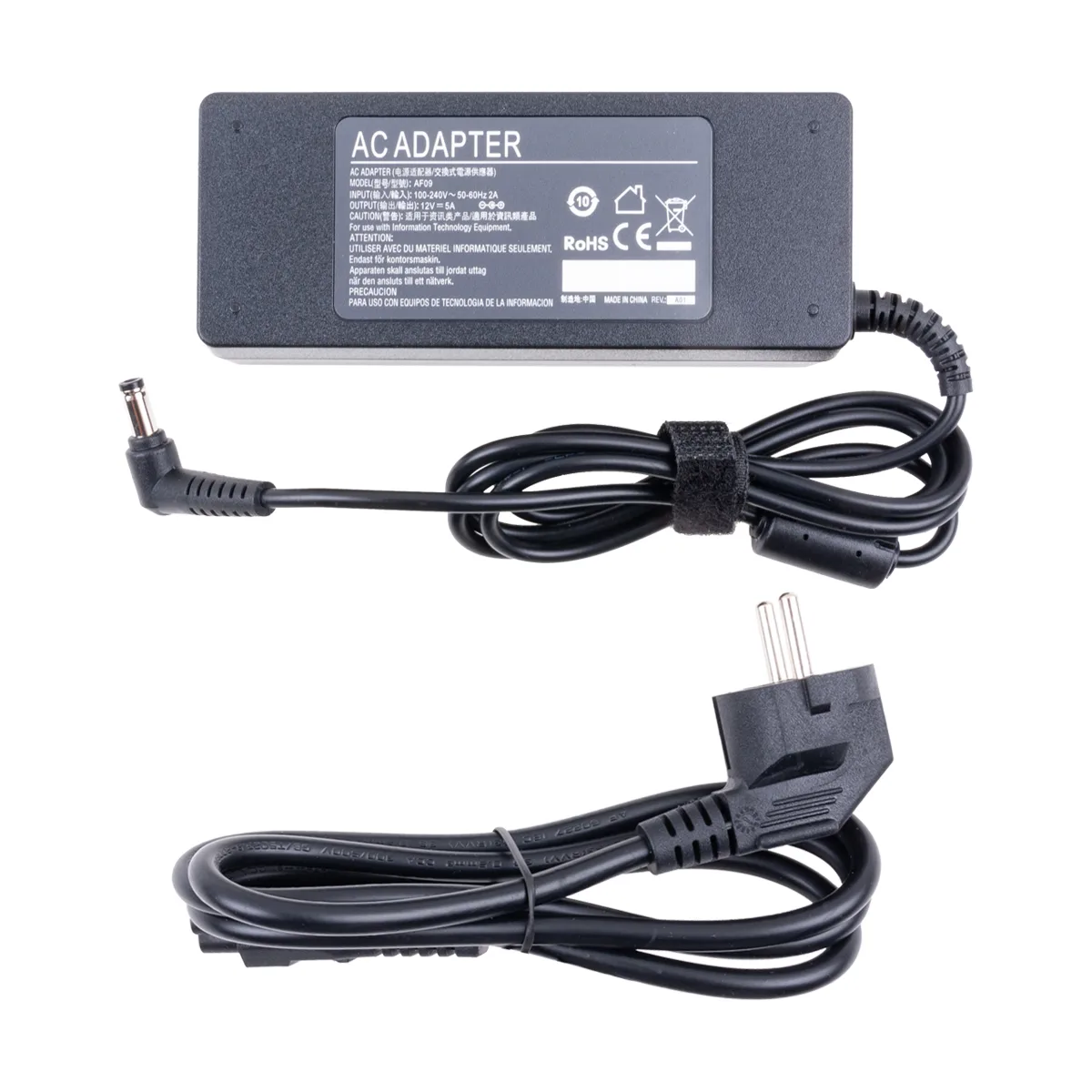 Блок питания (сетевой адаптер) для монитора Samsung 12V, 5A, 60W (5,5?2,5)