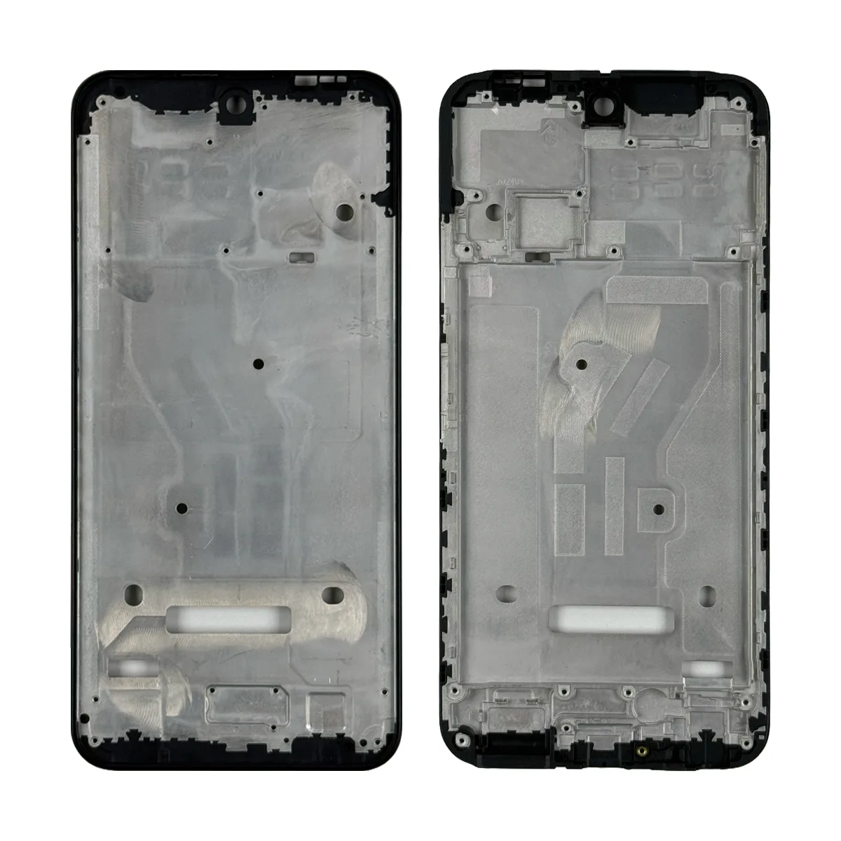 Рамка дисплея для Tecno Spark 30C 4G (KL5n) Черный (возможен дефект ЛКП)