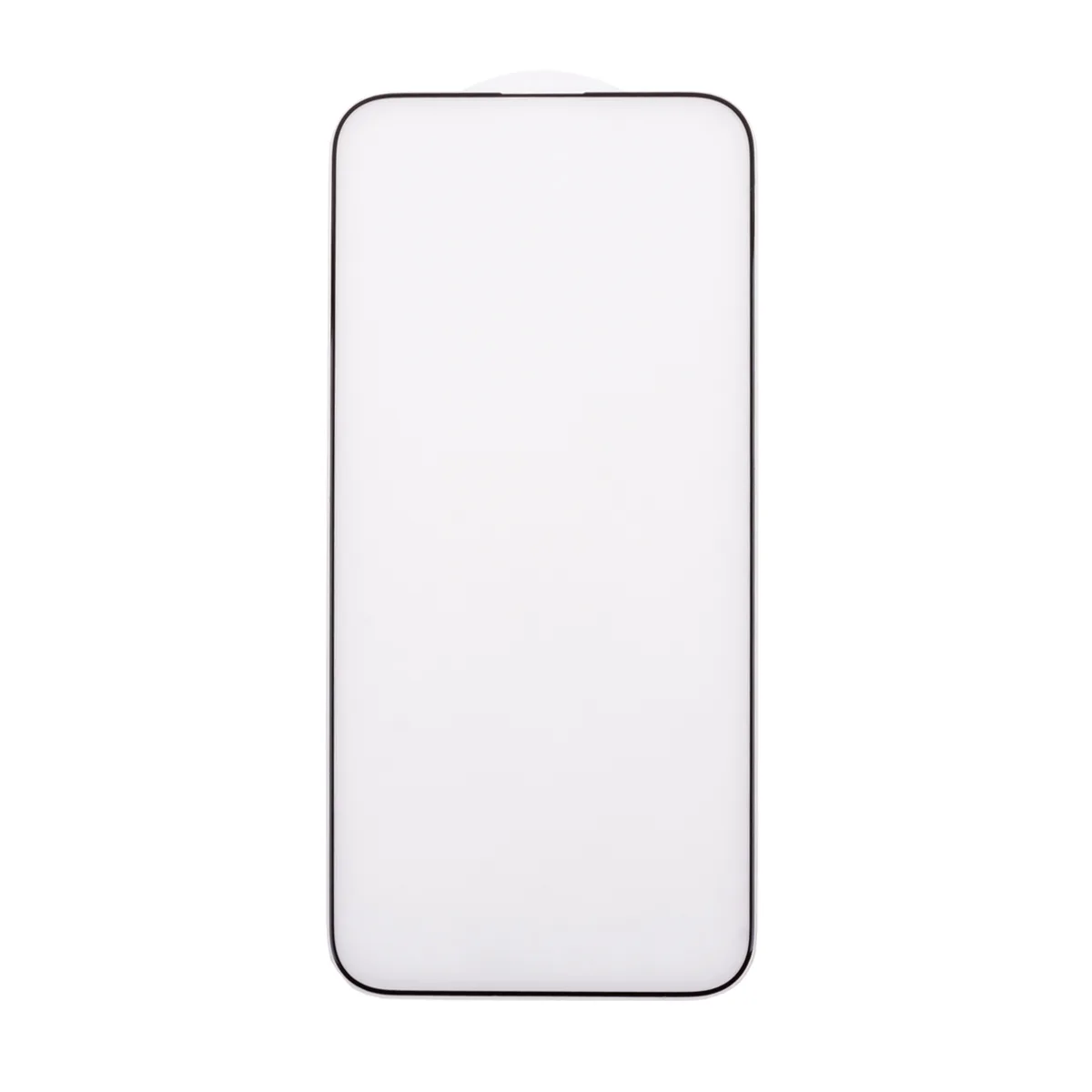 Защитное стекло "Матовое" для iPhone 15 Pro Max Черный (Закалённое, полное покрытие)