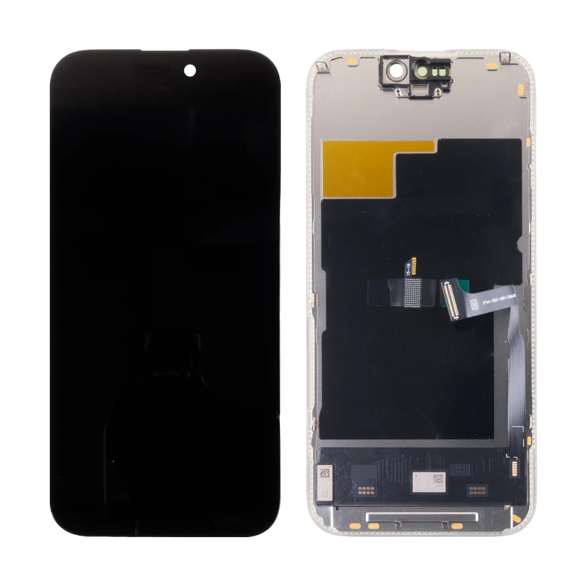 Дисплей для iPhone 15 Pro (A3102) в сборе с тачскрином Черный - DD (Soft OLED, Full HD, 120 Гц) (пло