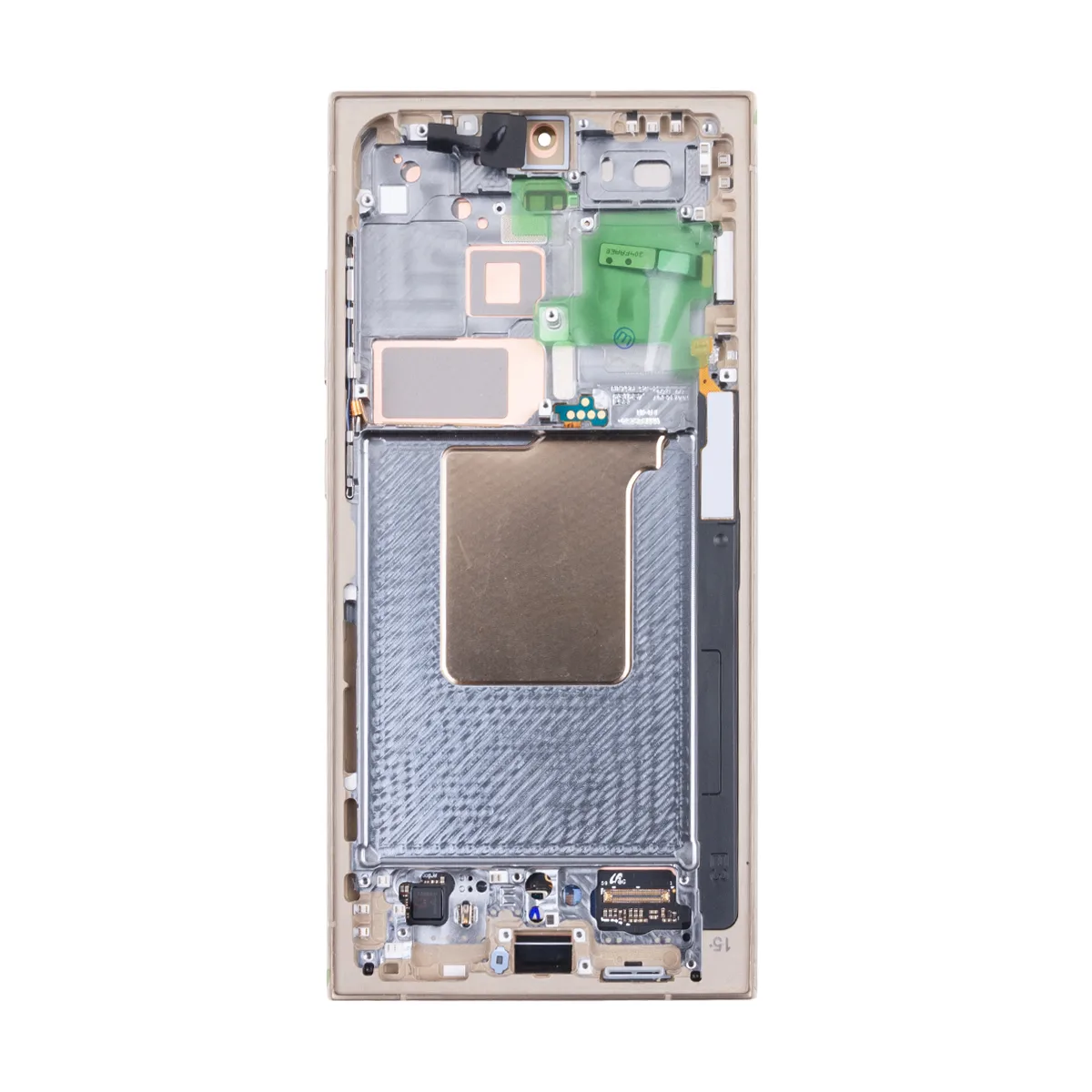Дисплей для Samsung Galaxy S24 Ultra (S928B) модуль с рамкой Желтый - OR (SP)