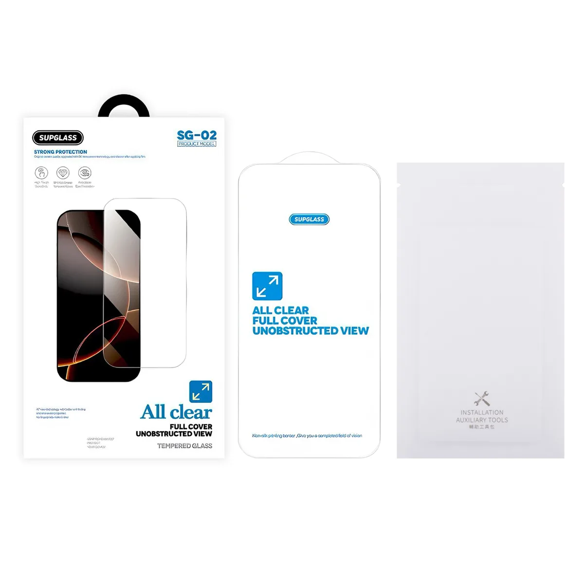 Защитное стекло Supglass SG-02 для iPhone 12/12 Pro