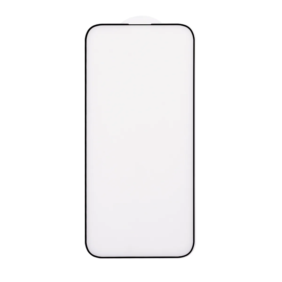 Защитное стекло "Матовое" для iPhone 14 Pro Max Черный (Закалённое, полное покрытие)