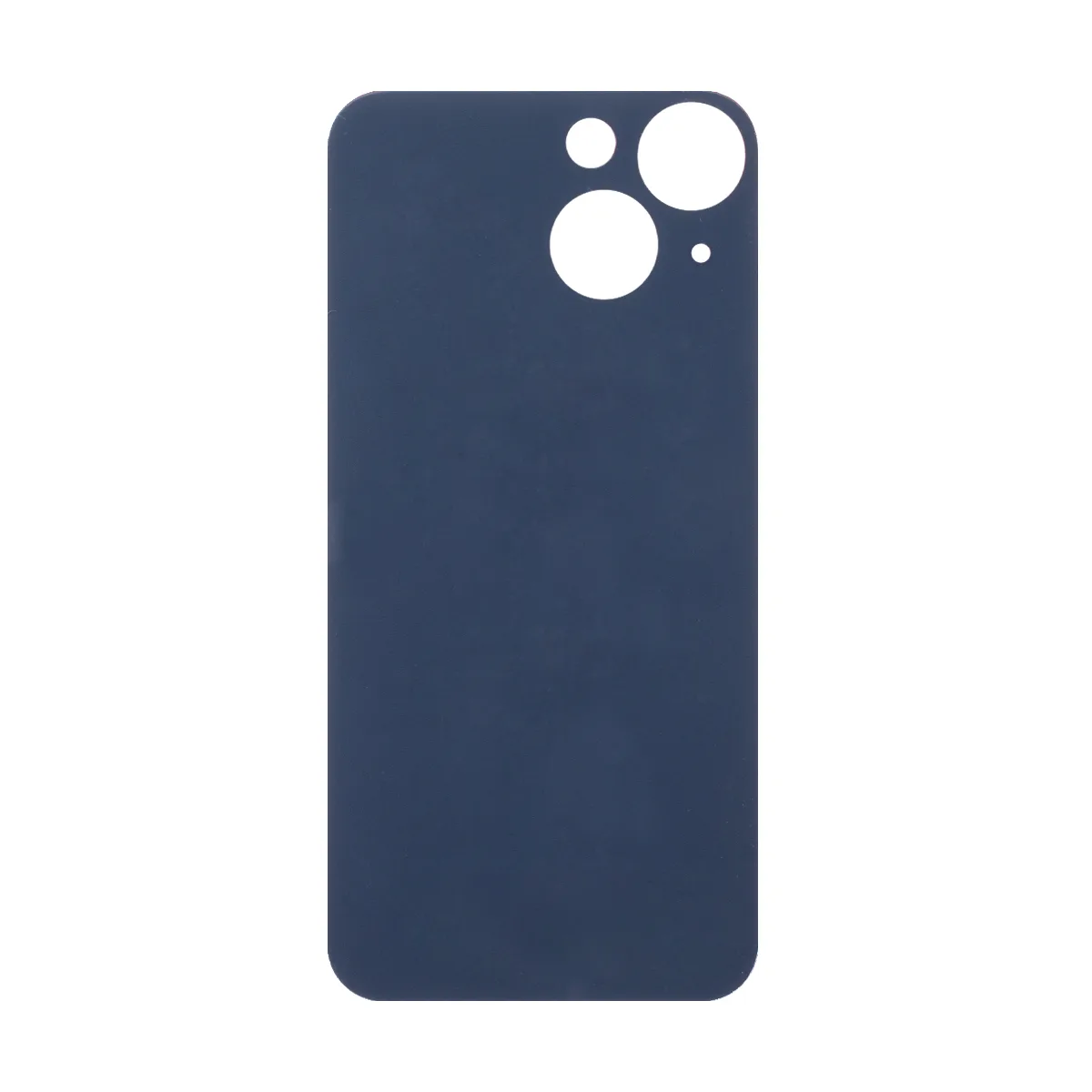 Задняя крышка для iPhone 13 mini (A2630) Черный (стекло, широкий вырез под камеру, логотип)