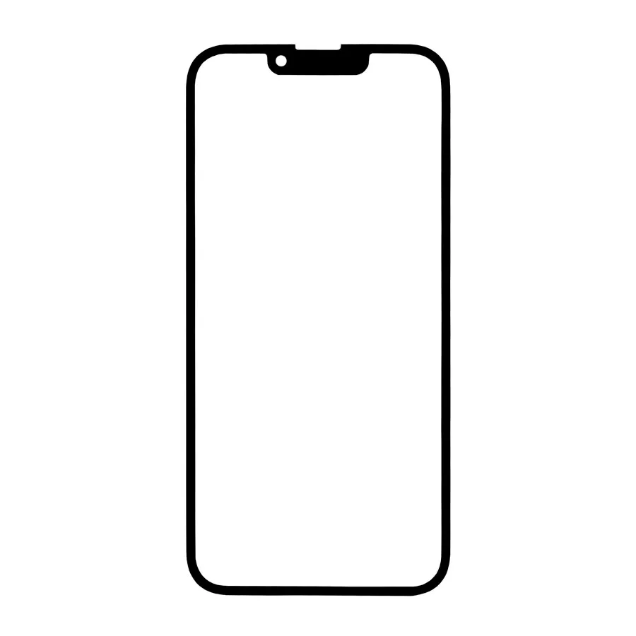 Стекло для переклейки iPhone 13 Pro Max (A2645) с OCA пленкой Черный - OR (Mitsubishi)