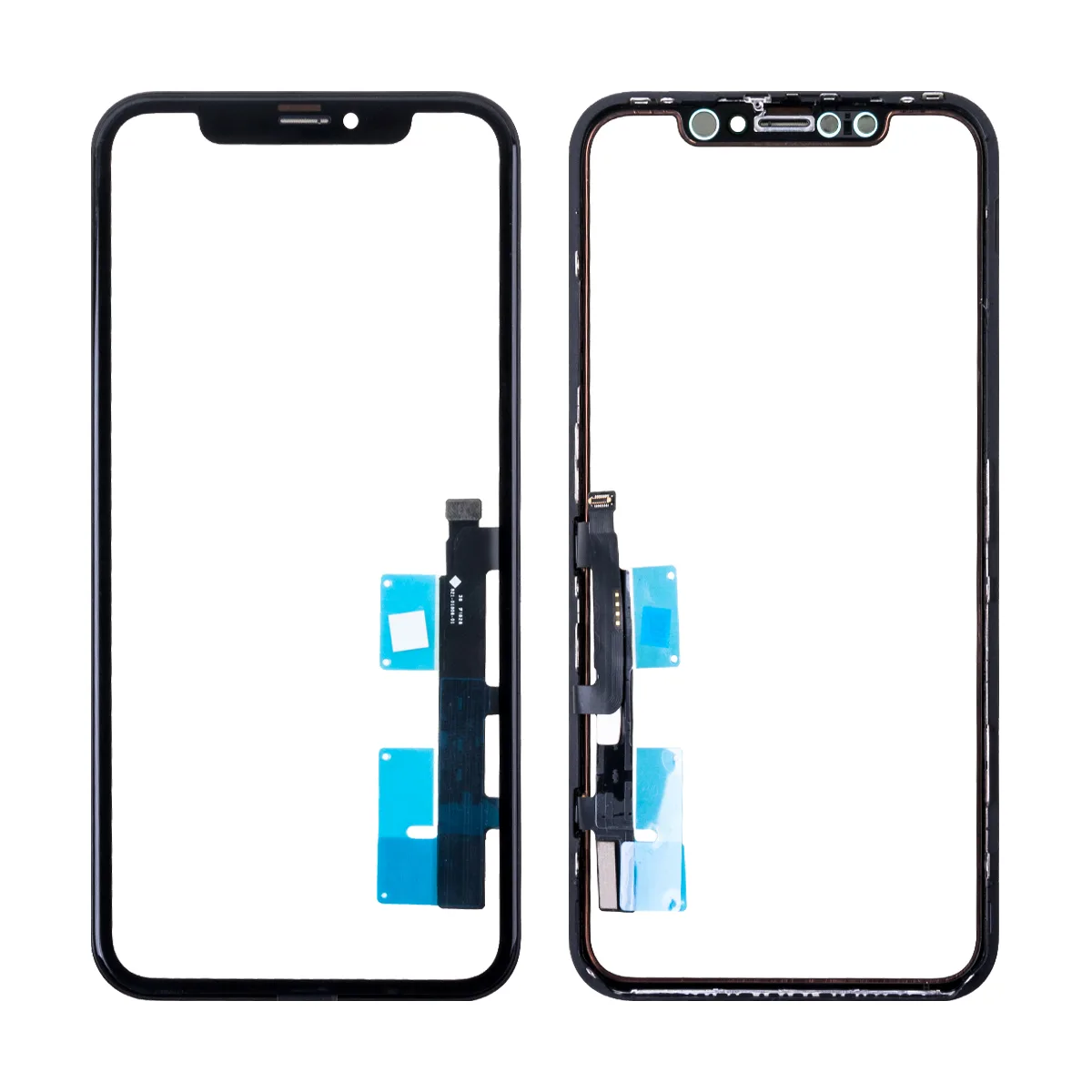 Стекло для переклейки iPhone Xr с OCA пленкой + тачскрин Черный - OR (Mitsubishi)