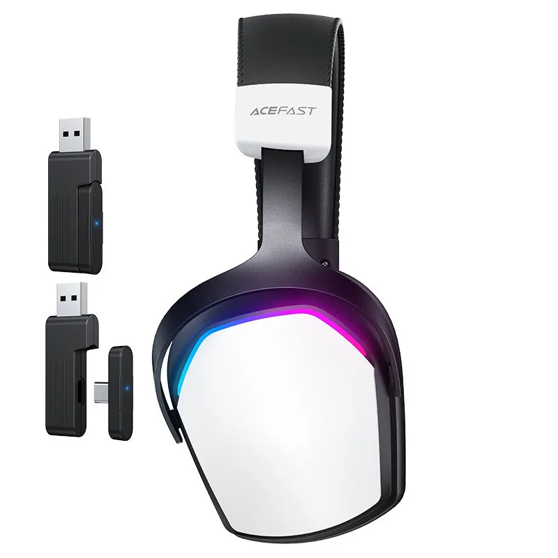 Беспроводные наушники Bluetooth Acefast H11 (накладные, игровые, с микрофоном) Белый