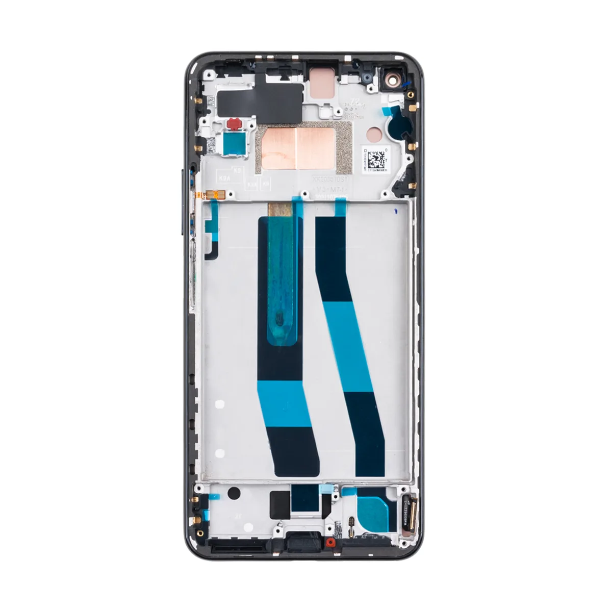 Дисплей для Xiaomi 11 Lite 5G NE/Mi 11 Lite 4G/5G (2109119DG/M2101K9AG/M2101K9G) модуль с рамкой Чер