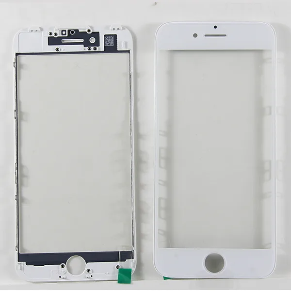 Стекло для переклейки iPhone 7 с OCA пленкой + рамка Белый - OR (Mitsubishi)