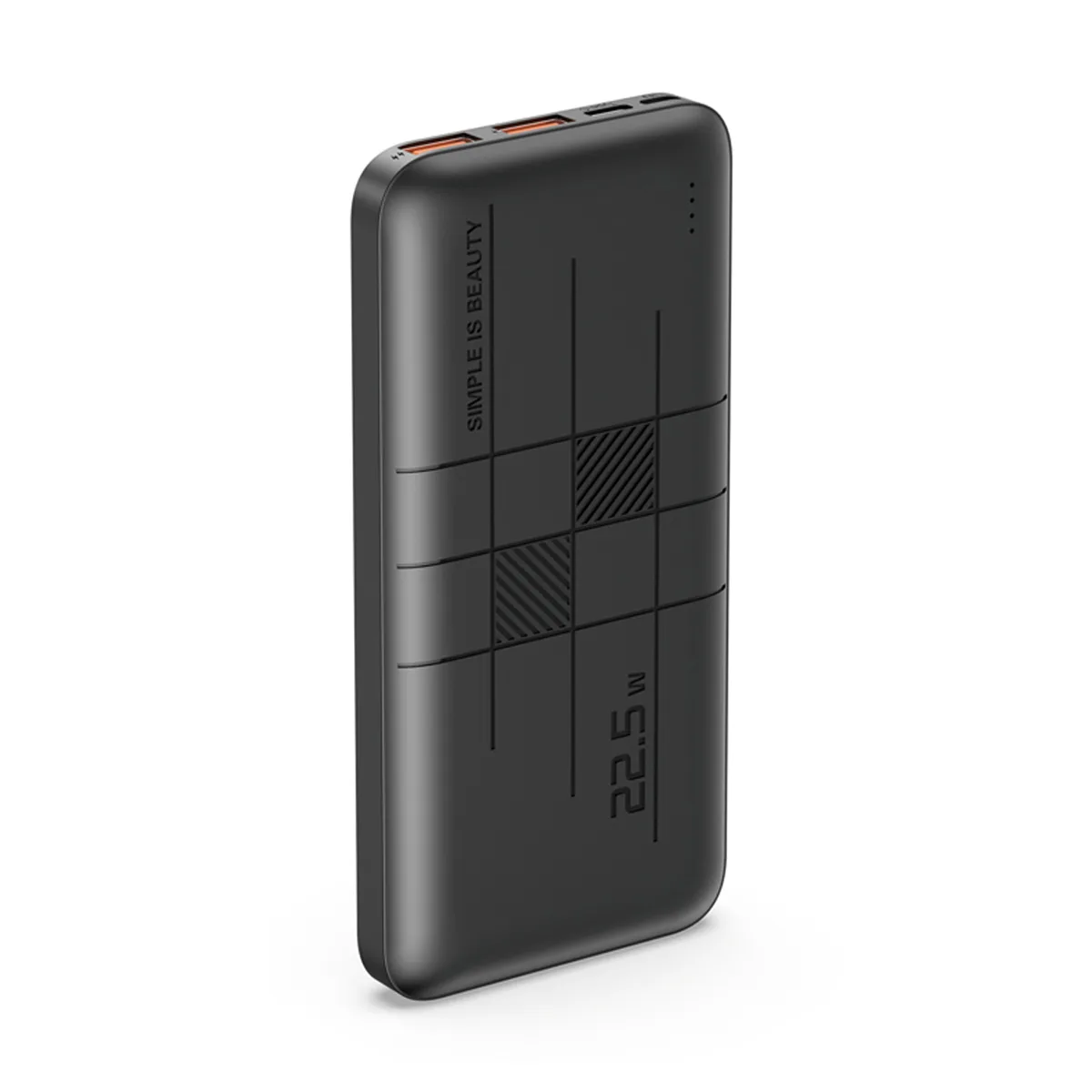 Внешний Аккумулятор (Power Bank) XO RP187 10000 mAh (22.5W, QC3.0, PD, 2USB, MicroUSB, Type-C, LED и