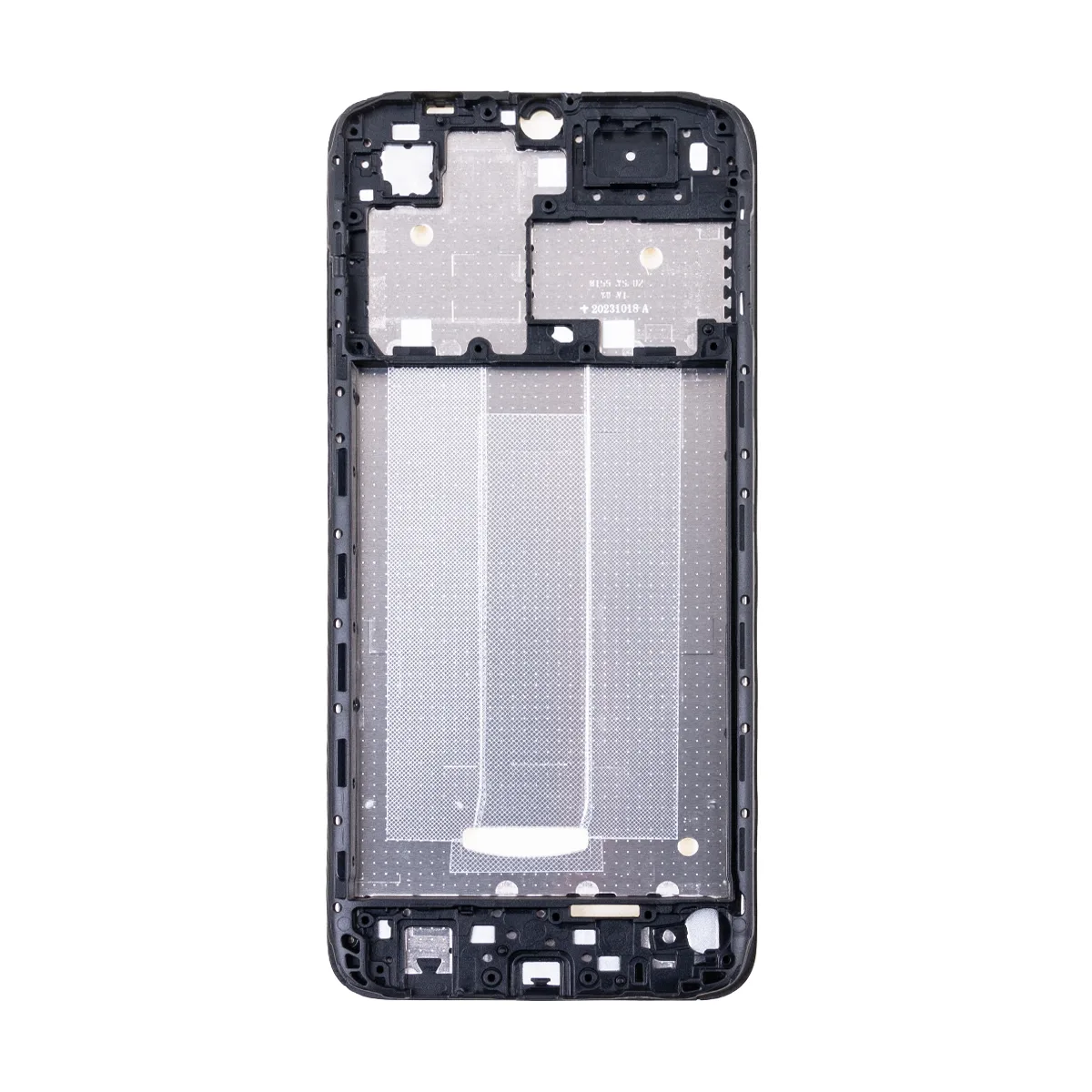 Рамка дисплея для Xiaomi Poco C51 (2302EPCC4I) Черный (возможен дефект ЛКП)