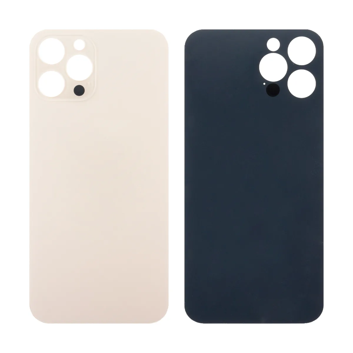 Задняя крышка для iPhone 12 Pro Max (A2411) Золото (стекло, широкий вырез под камеру, логотип)
