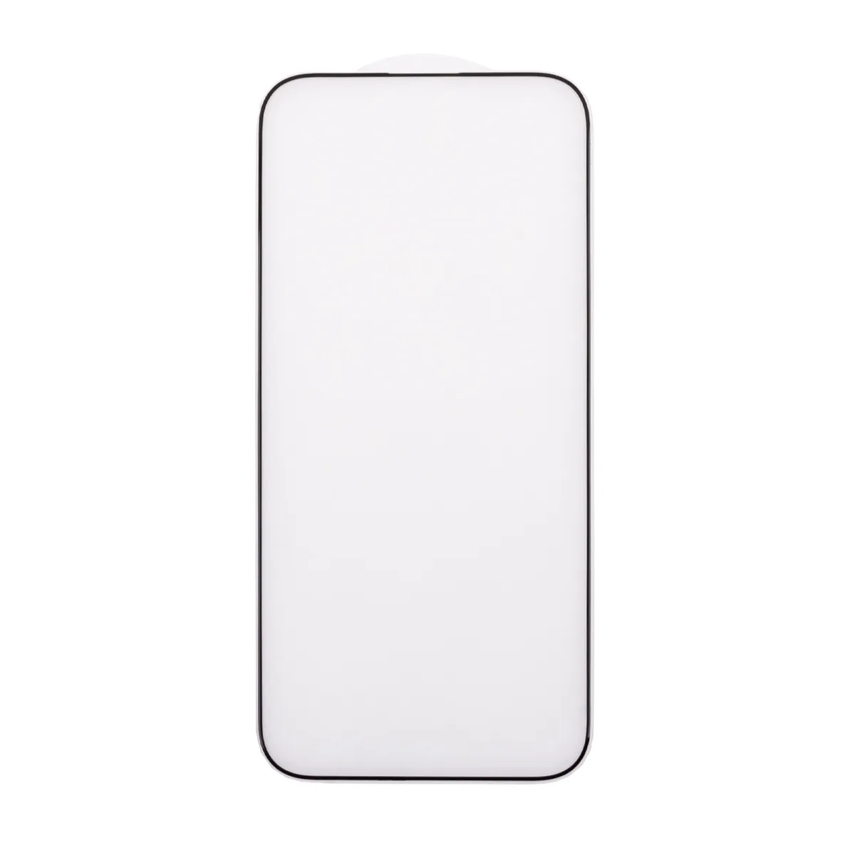 Защитное стекло "Матовое" для iPhone 15 Pro Черный (Закалённое, полное покрытие)